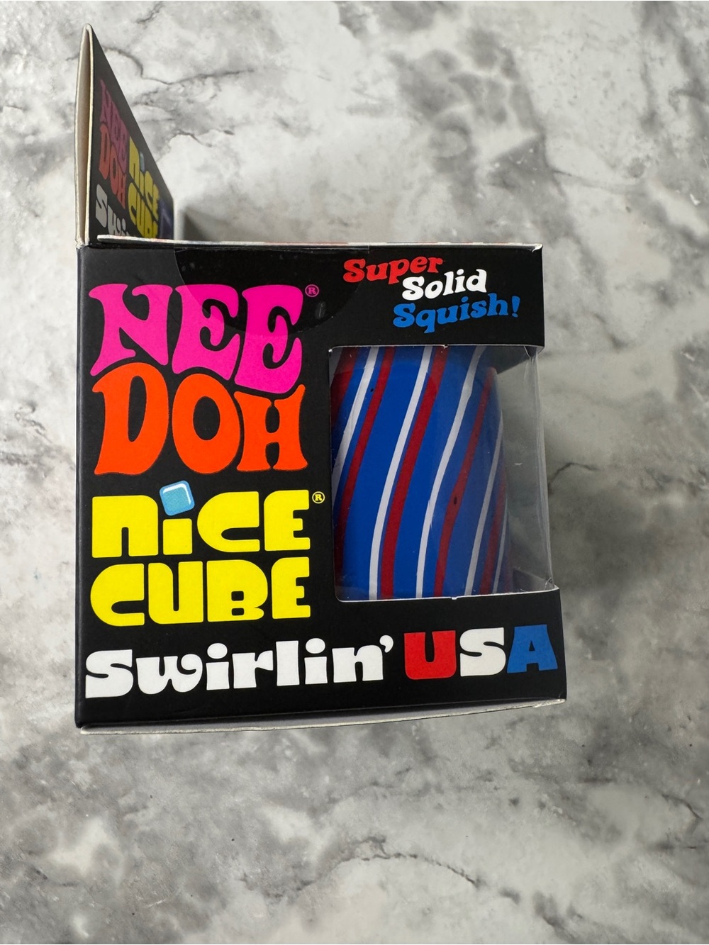 NEEDOH Nice cube Swirl USA Sqush stress Relief Toy New - Picture 2 of 5